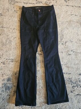 WHBM Dark Indigo Flared Jeans